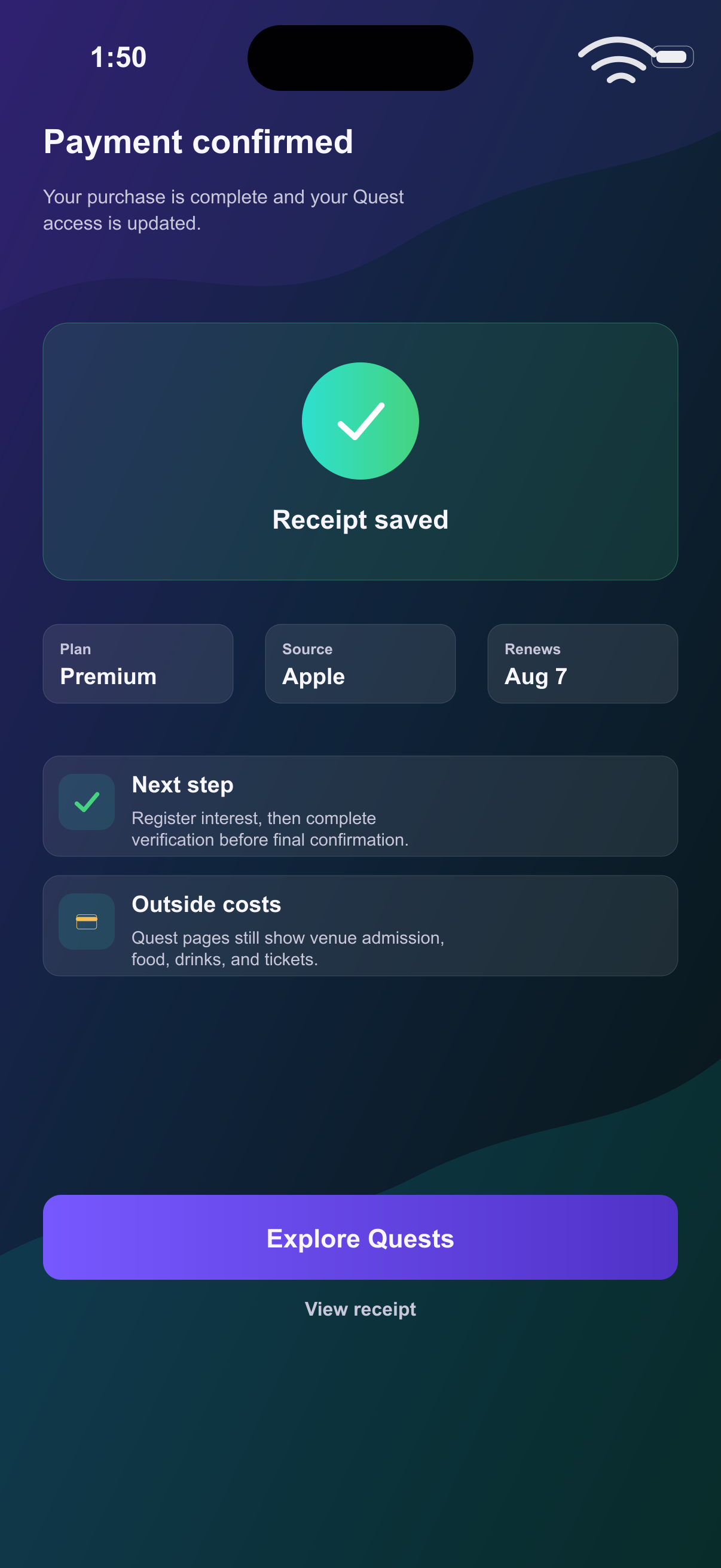Payment Confirmation