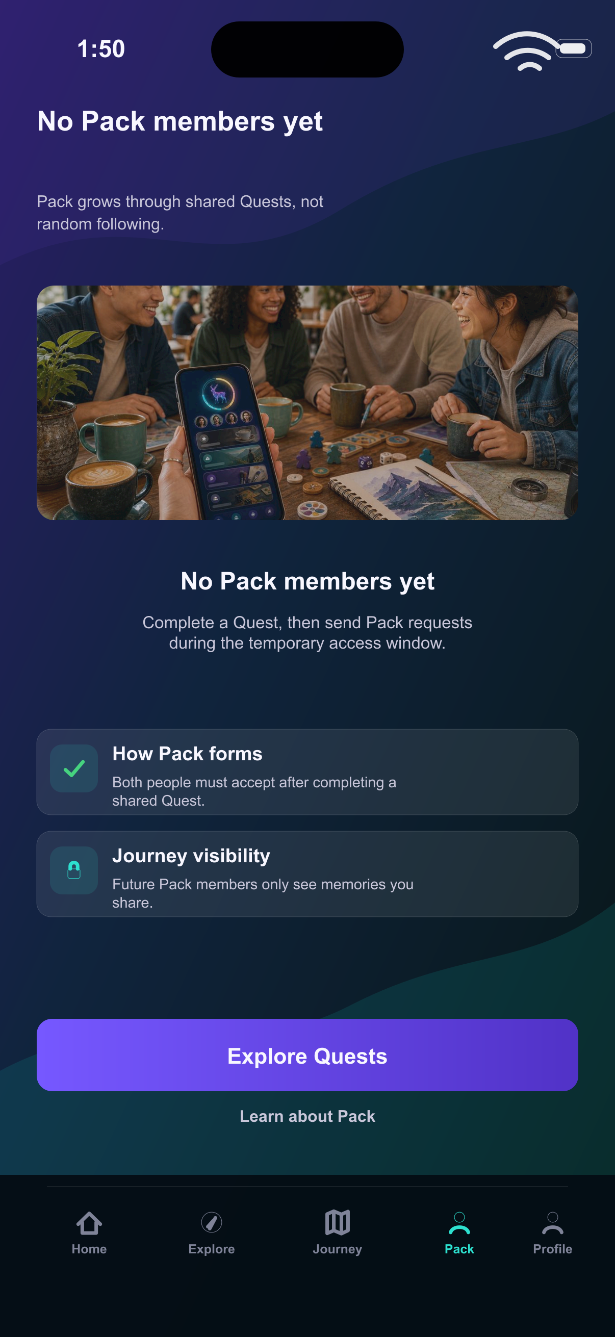 Pack Empty State